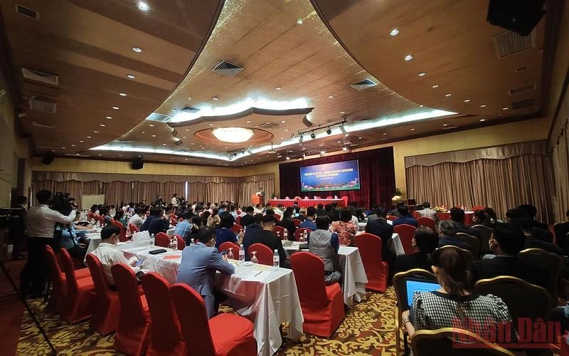 Hội thảo Cơ hội hợp tác và kết nối doanh nghiệp logistics Việt Nam-Campuchia. (Ảnh: Nguyễn Hiệp)