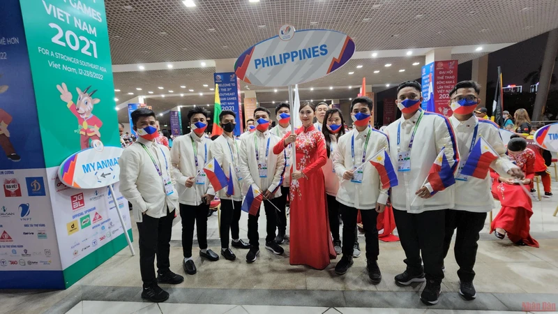 Đoàn thể thao Philippines ấn tượng với công tác tổ chức SEA Games 31 của nước chủ nhà Việt Nam. (Ảnh: SƠN BÁCH)