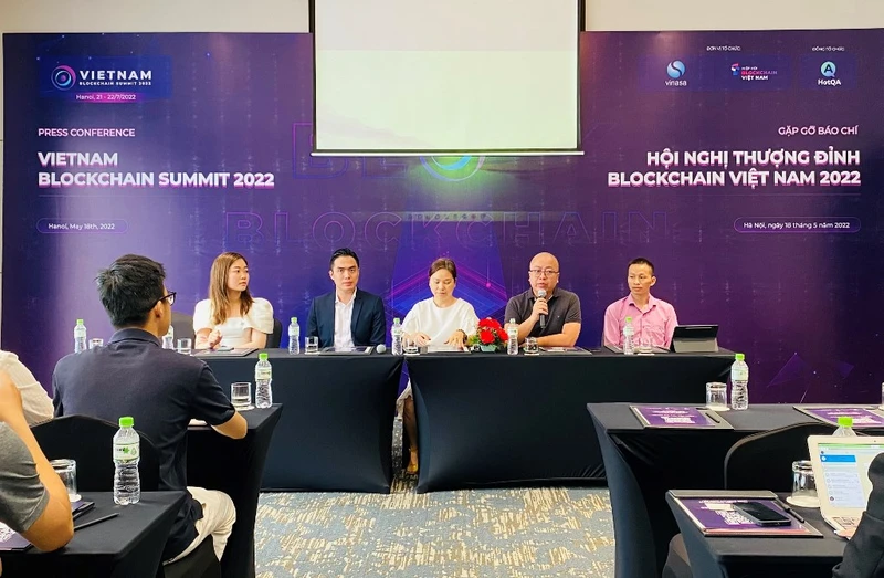 Họp báo công bố tổ chức Hội nghị thượng đỉnh Blockchain Việt Nam 2022.