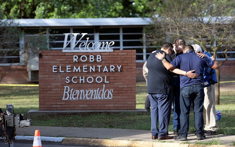 Một góc Trường tiểu học Robb tại Texas, Mỹ. (Ảnh: Reuters)
