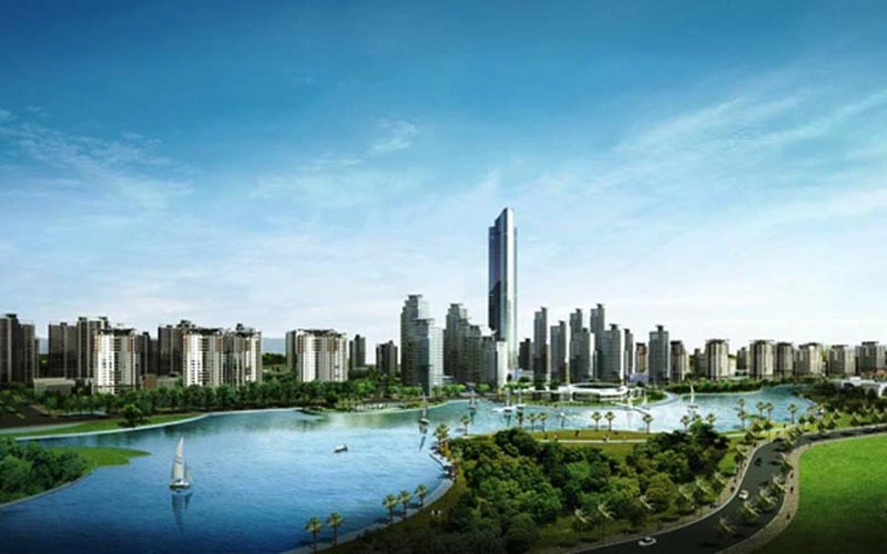 Phối cảnh dự án khu đô thị Bắc An Khánh.