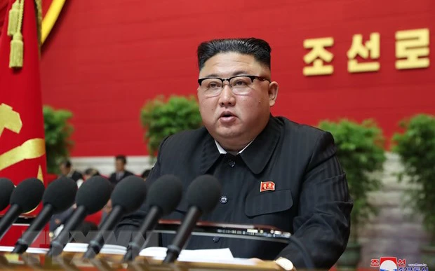 Nhà lãnh đạo Triều Tiên Kim Jong Un. (Ảnh: KCNA/TTXVN)