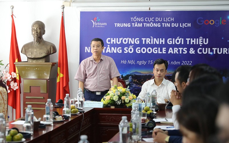 Phó Tổng cục trưởng Tổng cục Du lịch Nguyễn Lê Phúc phát biểu khai mạc. (Ảnh: TCDL) 