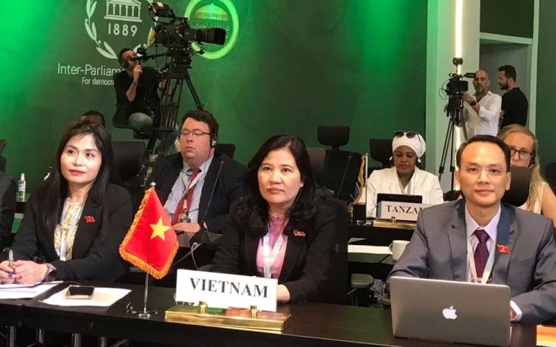Đoàn Việt Nam tại Hội nghị. (Nguồn: VOV)