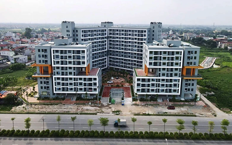 Dự án nhà ở Thăng Long Green City dành cho công nhân tại xã Kim Chung, huyện Đông Anh, thành phố Hà Nội. (Ảnh QUANG THÁI)