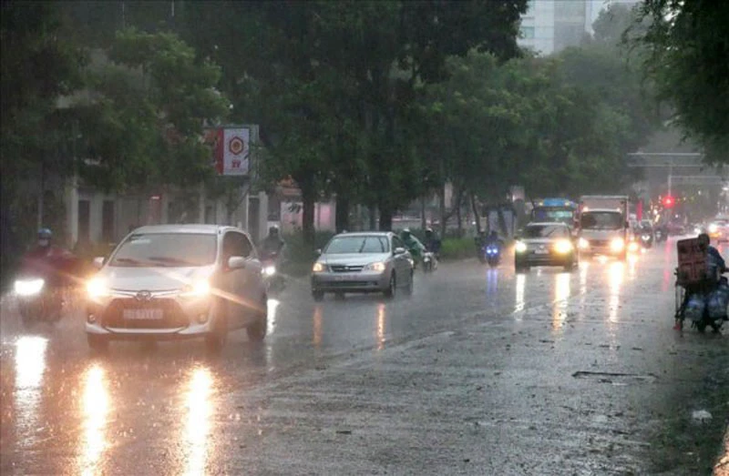 Khu vực Hà Nội từ chiều tối 21 đến ngày 23/6 khả năng có mưa rào và dông, cục bộ có mưa to. (Ảnh minh họa)
