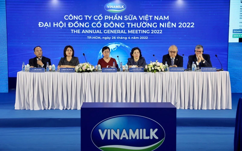 Đại hội đồng cổ đông của Vinamilk năm 2022 diễn ra dưới hình thức trực tuyến.