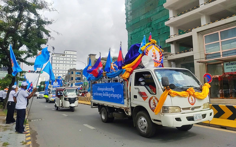 Đảng Nhân dân Campuchia nhận được sự ủng hộ của cử tri vì những thành tựu xây dựng đất nước (Ảnh: Nguyễn Hiệp)