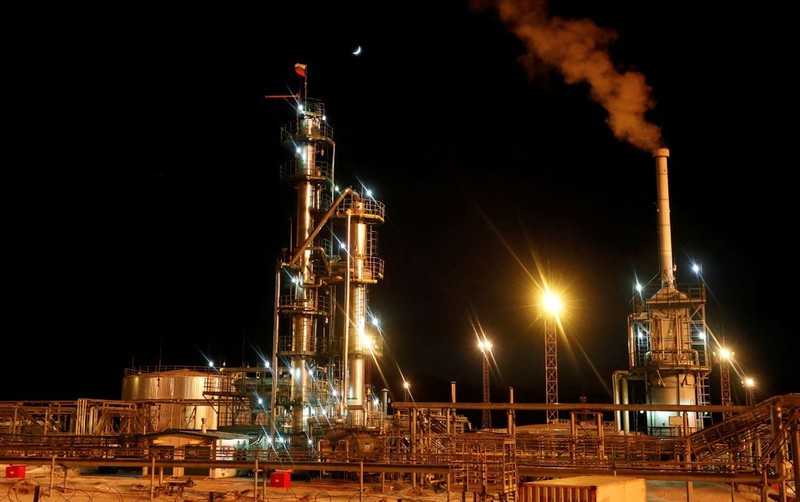 Quang cảnh nhà máy sản xuất diesel ở mỏ dầu Yarakta, thuộc sở hữu của Công ty Dầu mỏ Irkutsk, tỉnh Irkutsk, Nga. (Ảnh: REUTERS)