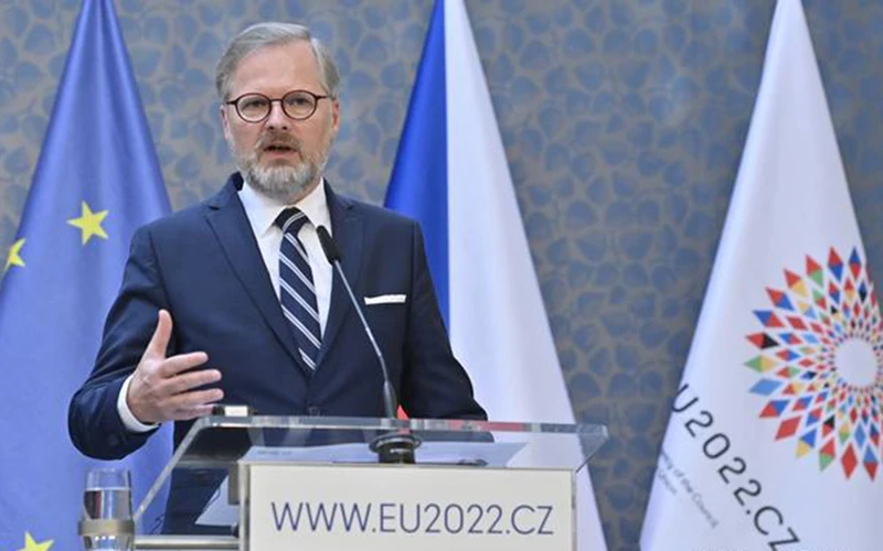 Thủ tướng Séc Petr Fiala muốn giới thiệu đất nước của mình rõ ràng thuộc về Tây Âu. (Nguồn: DW/TTXVN)