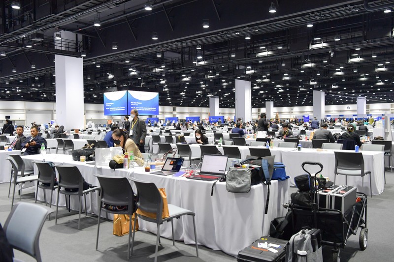 Trung tâm báo chí Hội nghị cấp cao APEC 2022.