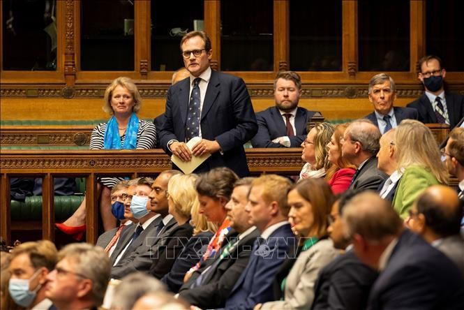 Nghị sĩ đảng Bảo thủ Anh Tom Tugendhat phát biểu tại phiên họp Quốc hội ở thủ đô London. (Ảnh tư liệu: AFP/TTXVN)