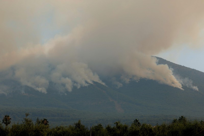 Một đám cháy rừng gần Alhaurin el grande, Tây Ban Nha, ngày 15/7/2022. (Ảnh: REUTERS)