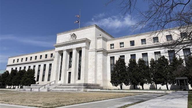 Trụ sở Ngân hàng Dự trữ liên bang Mỹ ( FED ) tại Washington, D.C. (Ảnh: AFP/TTXVN)