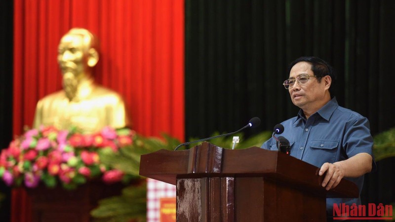 Thủ tướng Phạm Minh Chính phát biểu.