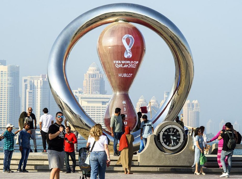 Không khí World Cup 2022 sôi động đã tràn ngập tại Qatar. (Ảnh AFP) 