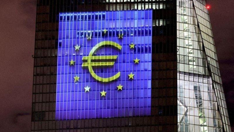 Biểu trưng của ECB. (Ảnh: Reuters)
