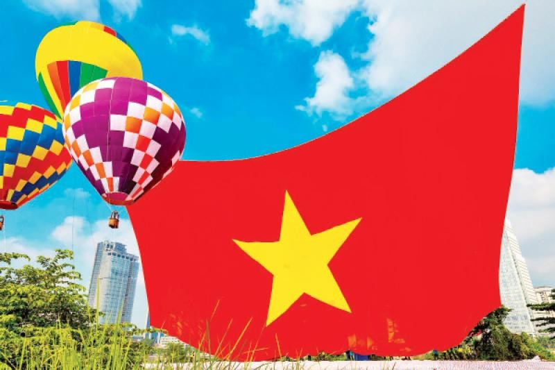 Lễ hội khinh khí cầu trong dịp Quốc khánh 2/9 tại TP Hồ Chí Minh.
