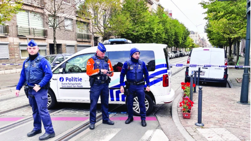 An ninh được tăng cường tại thủ đô Brussels của Bỉ. (Ảnh REUTERS)