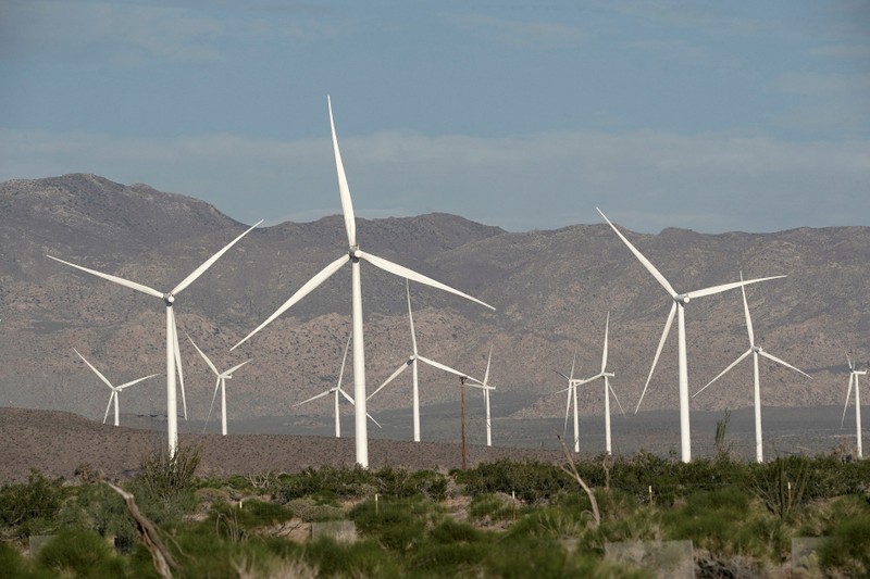 90% tổng công suất năng lượng tái tạo bổ sung trong năm 2022 đến từ năng lượng gió và năng lượng mặt trời. (Ảnh: Reuters)