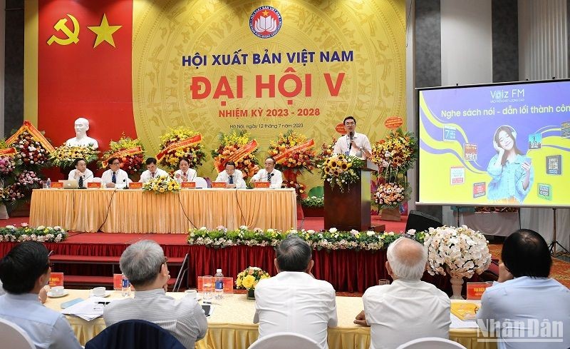 Phát triển sách nói là một trong những vấn đề nổi bật được bàn luận tại Đại hội đại biểu Hội Xuất bản Việt Nam lần thứ 5. (Ảnh: THÀNH ĐẠT)