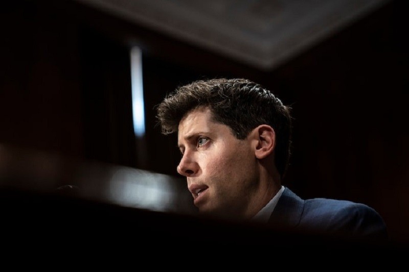 CEO của OpenAI Sam Altman trong một phiên điều trần trước Thượng viện Mỹ. (Ảnh: Washington Post)