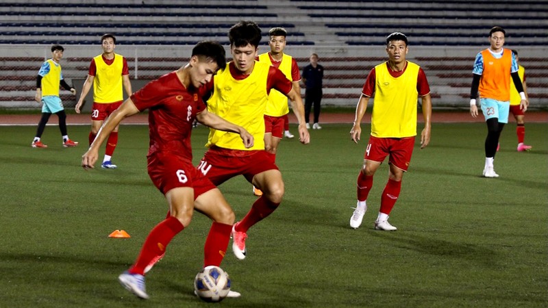 Việt Nam sẵn sàng cho trận đấu với Philippines
