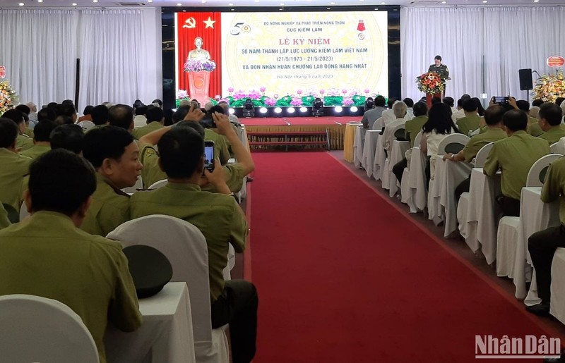 Lễ kỷ niệm 50 năm thành lập lực lượng kiểm lâm (21/5/1973-21/5/2023) và đón nhận Huân chương Lao động hạng Nhất tổ chức ngày 20/5 tại Hà Nội.