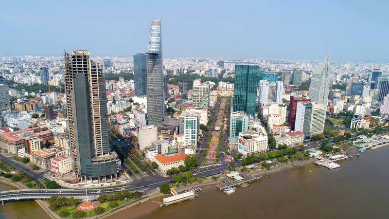 Một góc đô thị quận 1, Thành phố Hồ Chí Minh.