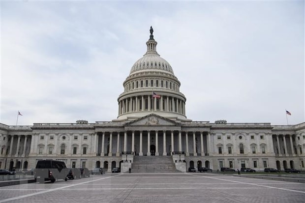  Tòa nhà Quốc hội Mỹ tại Washington, DC. (Ảnh: AFP/TTXVN)