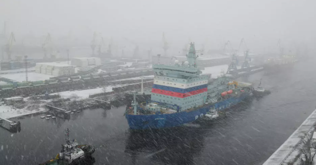 Nga trang bị một hạm đội tàu phá băng để phát triển tuyến đường biển phương Bắc. (Ảnh: AFP)