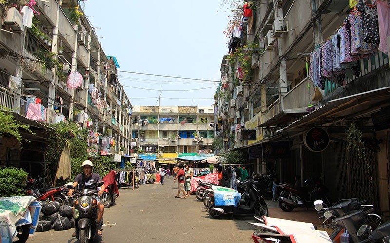 Chung cư cũ Nguyễn Thiện Thuật, Quận 3 xuống cấp nghiêm trọng, cần được cải tạo.