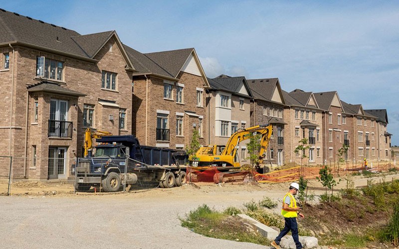 Một dự án nhà ở tại Ontario, Canada. (Ảnh REUTERS) 