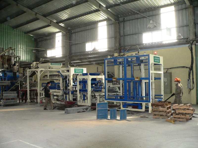 Dây chuyền sản xuất gạch không nung của Công ty cổ phần Tập đoàn phát triển Đoàn Minh Công.