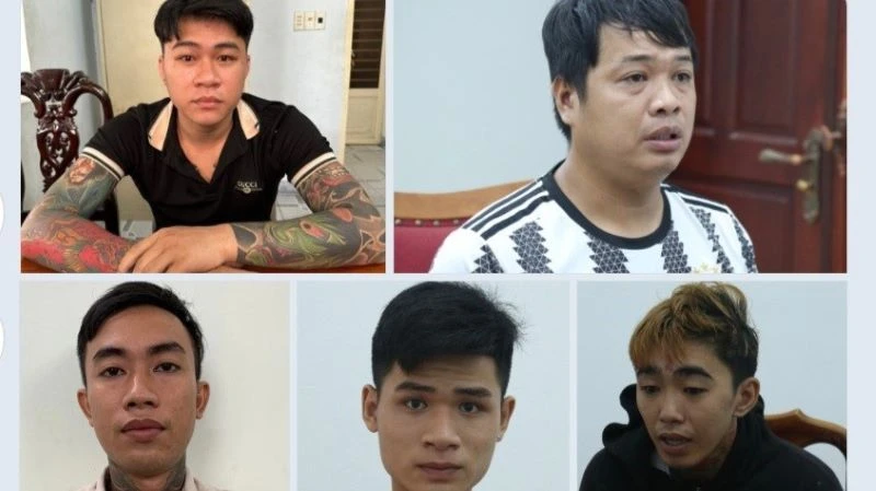 Các đối tượng bị khởi tố, bắt tạm giam.