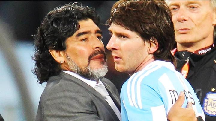 Messi sánh ngang huyền thoại Maradona