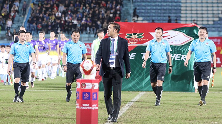 Giải V.League sẽ tạm dừng hơn một tháng để tuyển U20 thi đấu VCK U20 châu Á. Ảnh: K.MINH