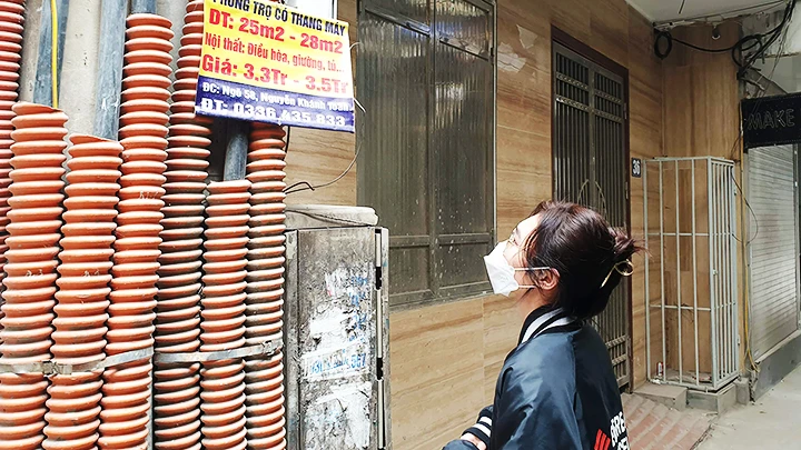 Nhiều bạn trẻ vất vả để tìm được một nơi thuê ở phù hợp. Ảnh: HẢI ANH