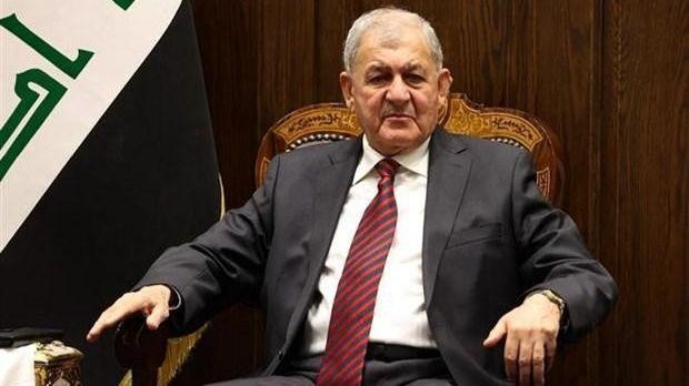 Ứng viên tranh cử Tổng thống Iraq Abdul Latif Rashid tại phiên họp Quốc hội ở Baghdad, ngày 13/10/2022. (Ảnh: AFP/TTXVN)