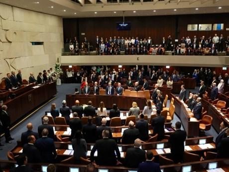 Các nghị sĩ Quốc hội Israel nhậm chức. (Nguồn: AP)