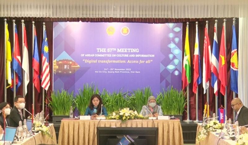 Quang cảnh Hội nghị lần thứ 57 Ủy ban Văn hóa-Thông tin ASEAN.