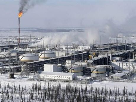 Toàn cảnh cơ sở lọc dầu ở giếng dầu Vankorskoye thuộc vùng Krasnoyarsk (Nga). (Ảnh: Reuters/TTXVN)