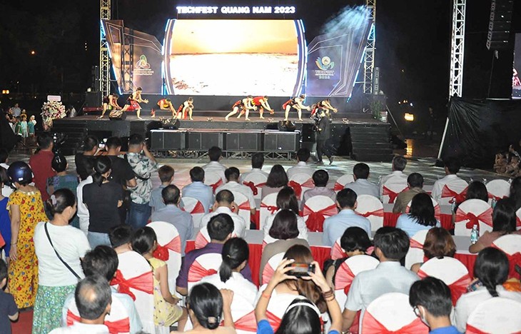 Quang cảnh khai mạc TechFest Quang Nam 2023.