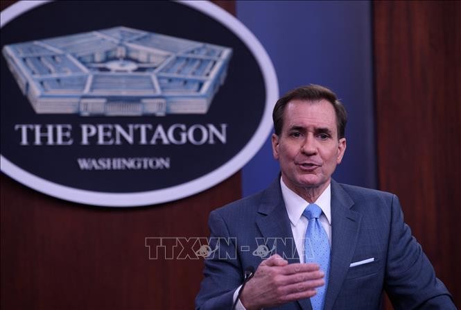 Phát ngôn viên Bộ Quốc phòng Mỹ John Kirby. (Ảnh: AFP/TTXVN)