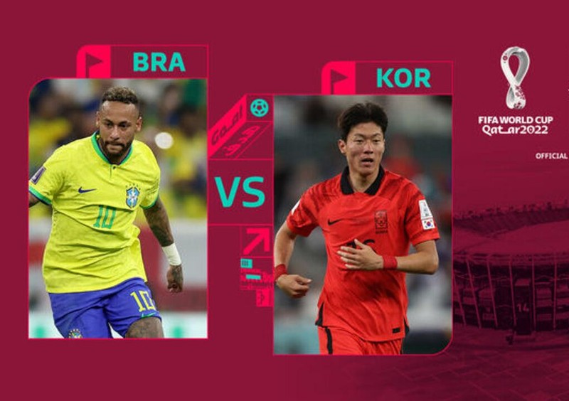Đội tuyển Hàn Quốc chạm trán đối trọng rất mạnh là đội tuyển Brazil.