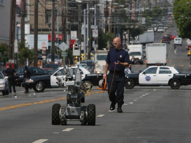 Chính quyền thành phố San Francisco cho phép cảnh sát sử dụng robot trong những tình huống đặc biệt mạng sống bị đe dọa. (Ảnh: Getty Images)
