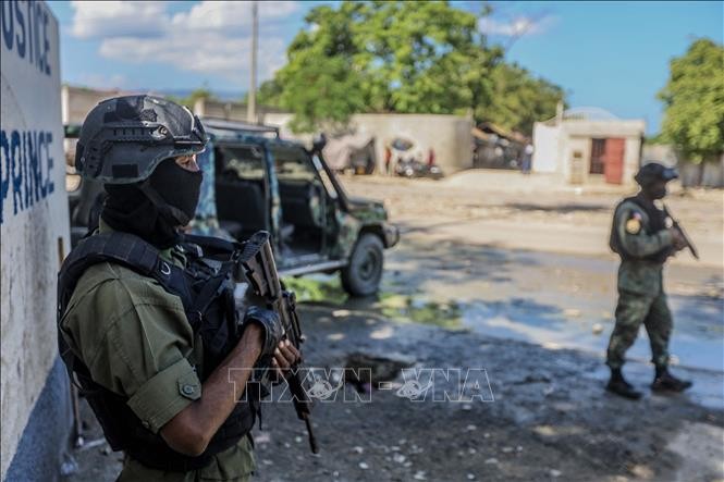 Binh sĩ Haiti gác tại thủ đô Port-au-Prince. (Ảnh tư liệu: AFP/TTXVN)