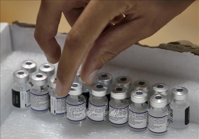Vaccine ngừa Covid-19 của hãng dược phẩm Pfizer-BioNTech. (Ảnh minh họa: AFP/TTXVN)