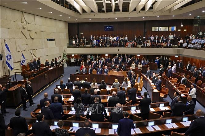 Toàn cảnh phiên họp Quốc hội Israel tại Jerusalem. (Ảnh: AFP/TTXVN)