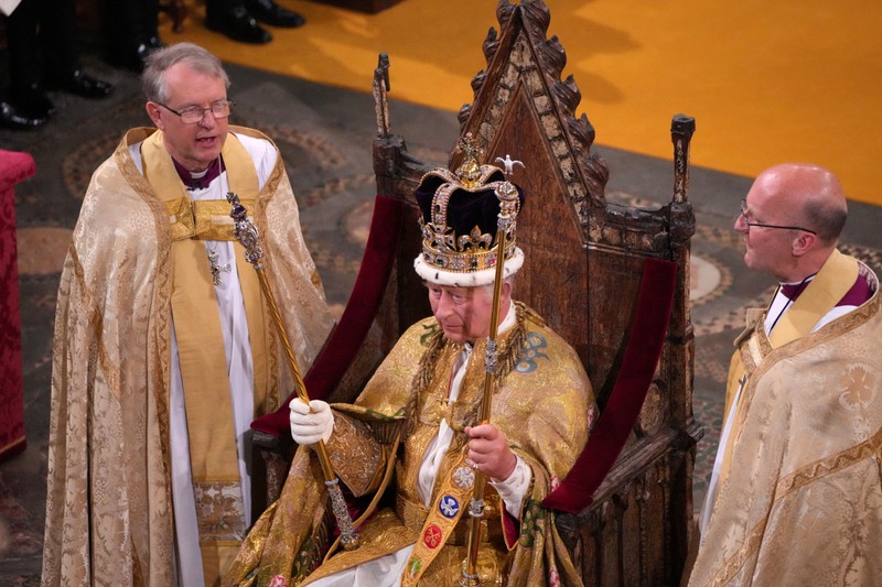 Vua Charles III chính thức đăng quang. (Ảnh: Reuters)